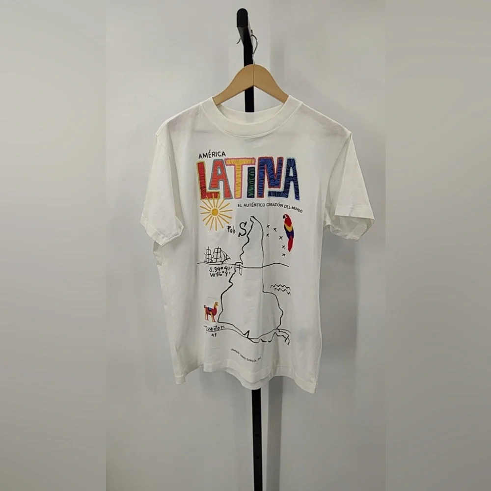 FARM Rio White Tee America Latina Off White Relaxed. - Picture 4 of 7